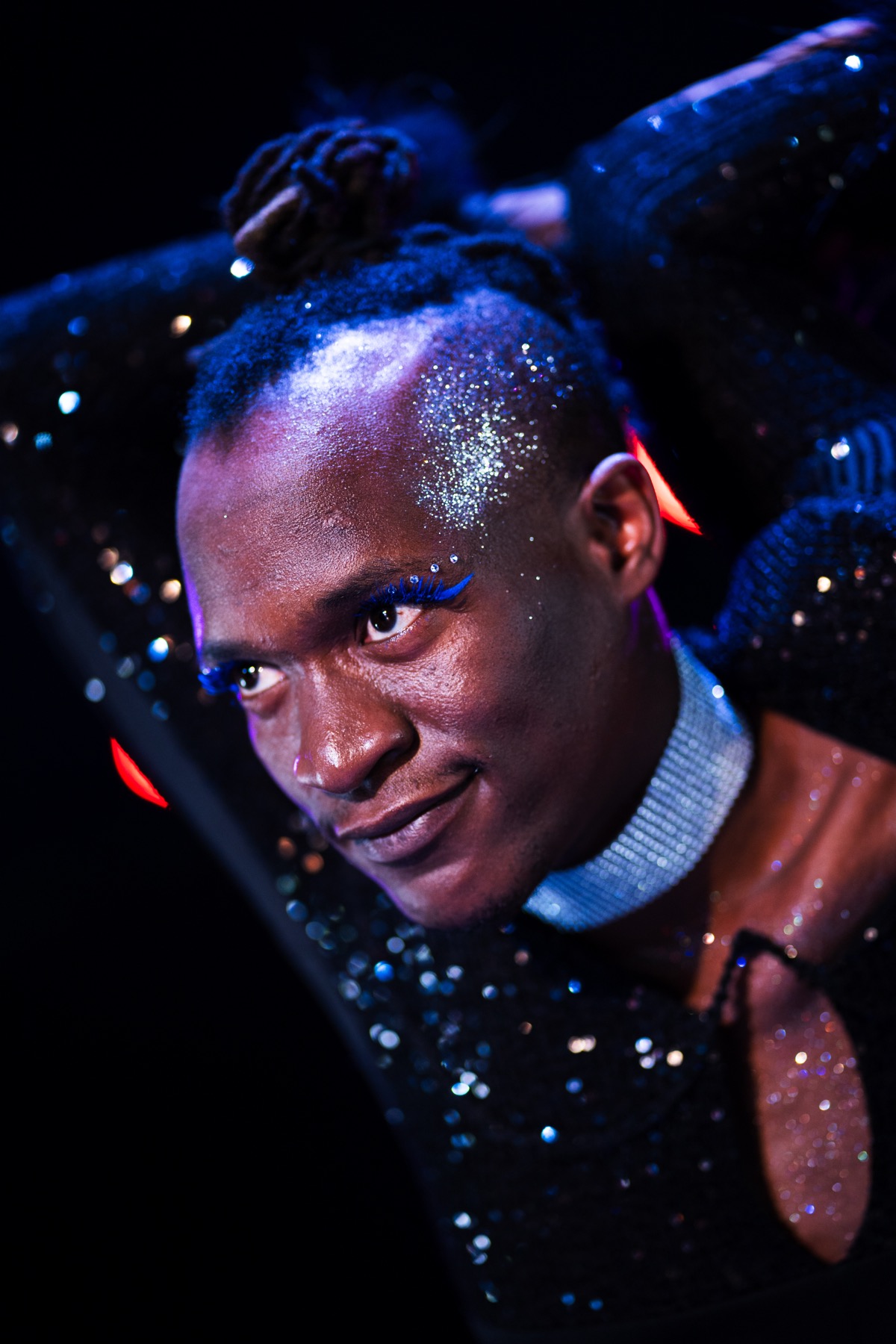 Glitter cabaret portrait