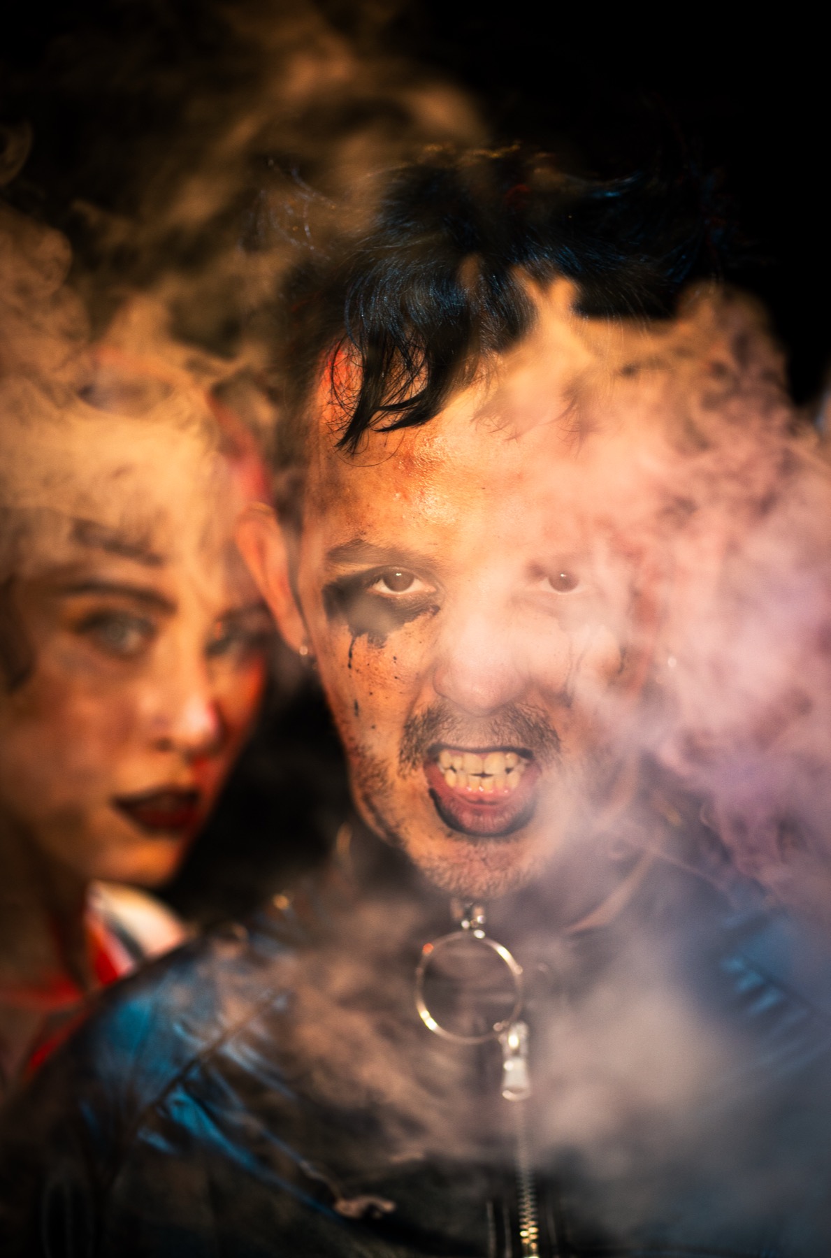 Smoky cabaret portrait